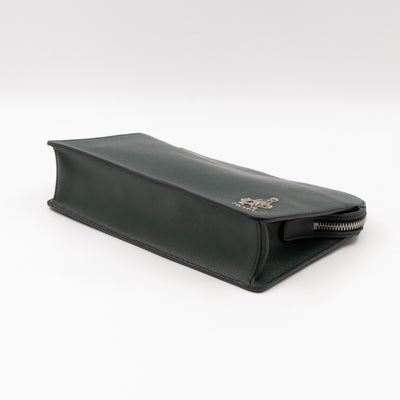 Porter Clutch Green Saffiano