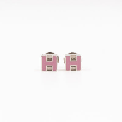 Cage d'H Earrings Pink Palladium