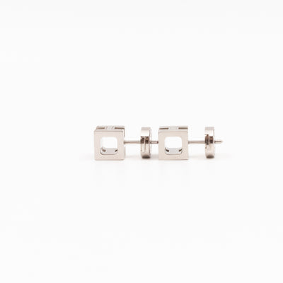 Cage d'H Earrings Pink Palladium