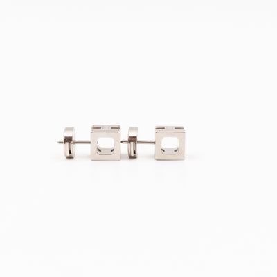 Cage d'H Earrings Pink Palladium