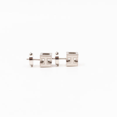 Cage d'H Earrings Pink Palladium