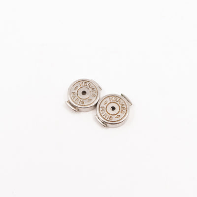 Cage d'H Earrings White Palladium