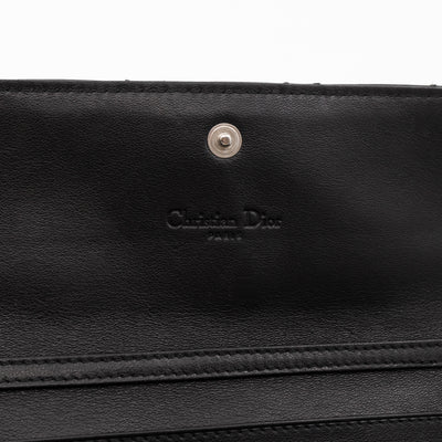 Lady Dior Clutch with Chain Black Patent Leather