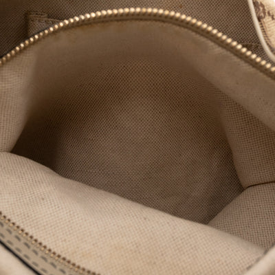 Emily Hobo Bag GG Canvas & White Leather