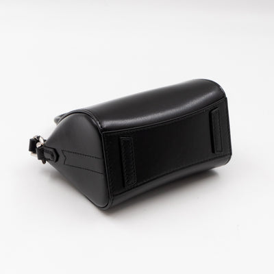 Antigona Micro Black Polished Calfskin Leather