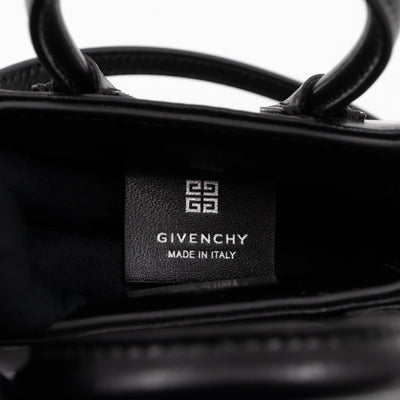 Antigona Micro Black Polished Calfskin Leather