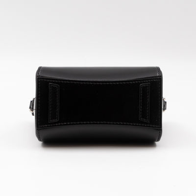 Antigona Micro Black Polished Calfskin Leather