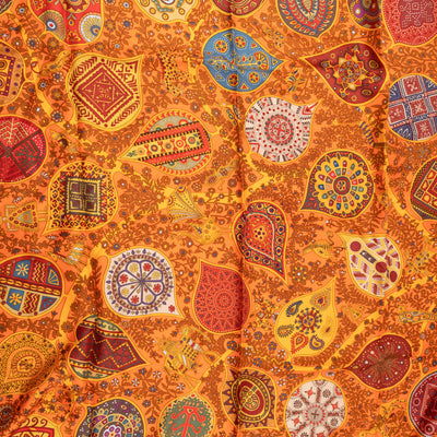 Silk Scarf 90 L’Arbre de Vie Orange