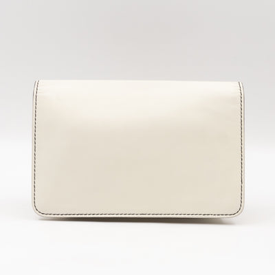 Dio(R)evolution Clutch Bag White Leather