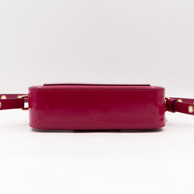 DG Logo 3.5 Crossbody Bag Fuchsia Patent Leather