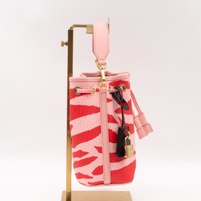 Micro Bucket Bag Pink Leather