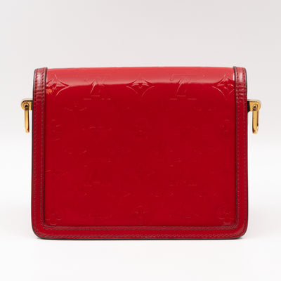 Dauphine Mini Red Monogram Vernis