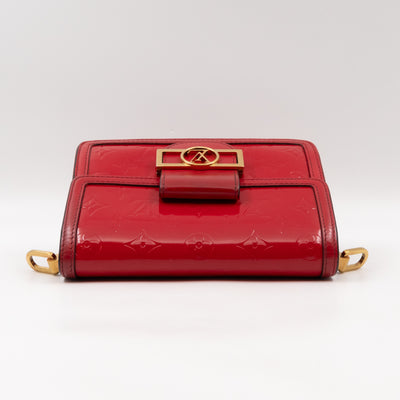 Dauphine Mini Red Monogram Vernis