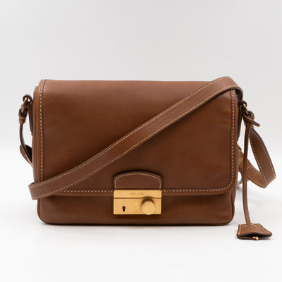 Sound Crossbody Bag Brown Leather