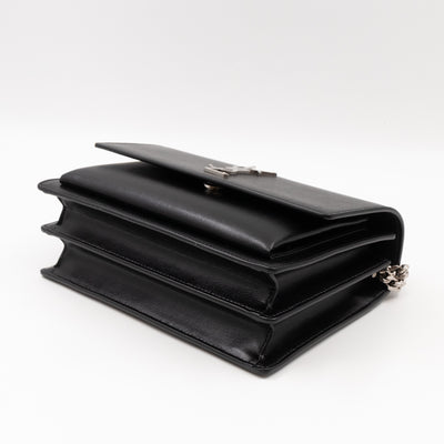 Sunset Medium Black Smooth Leather