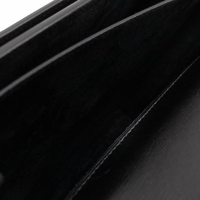 Sunset Medium Black Smooth Leather
