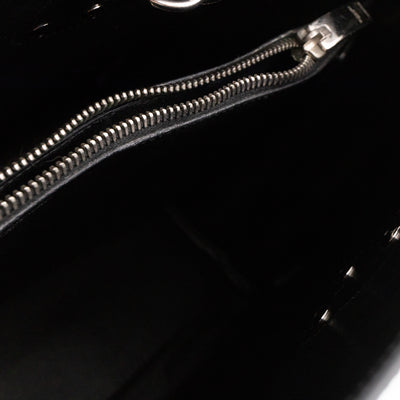 Sac de Jour Small Croc Black Embossed Leather