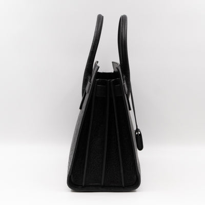 Sac de Jour Small Croc Black Embossed Leather