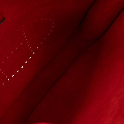 Evelyne III 29 Rouge Tomate Leather Two-Tone Strap
