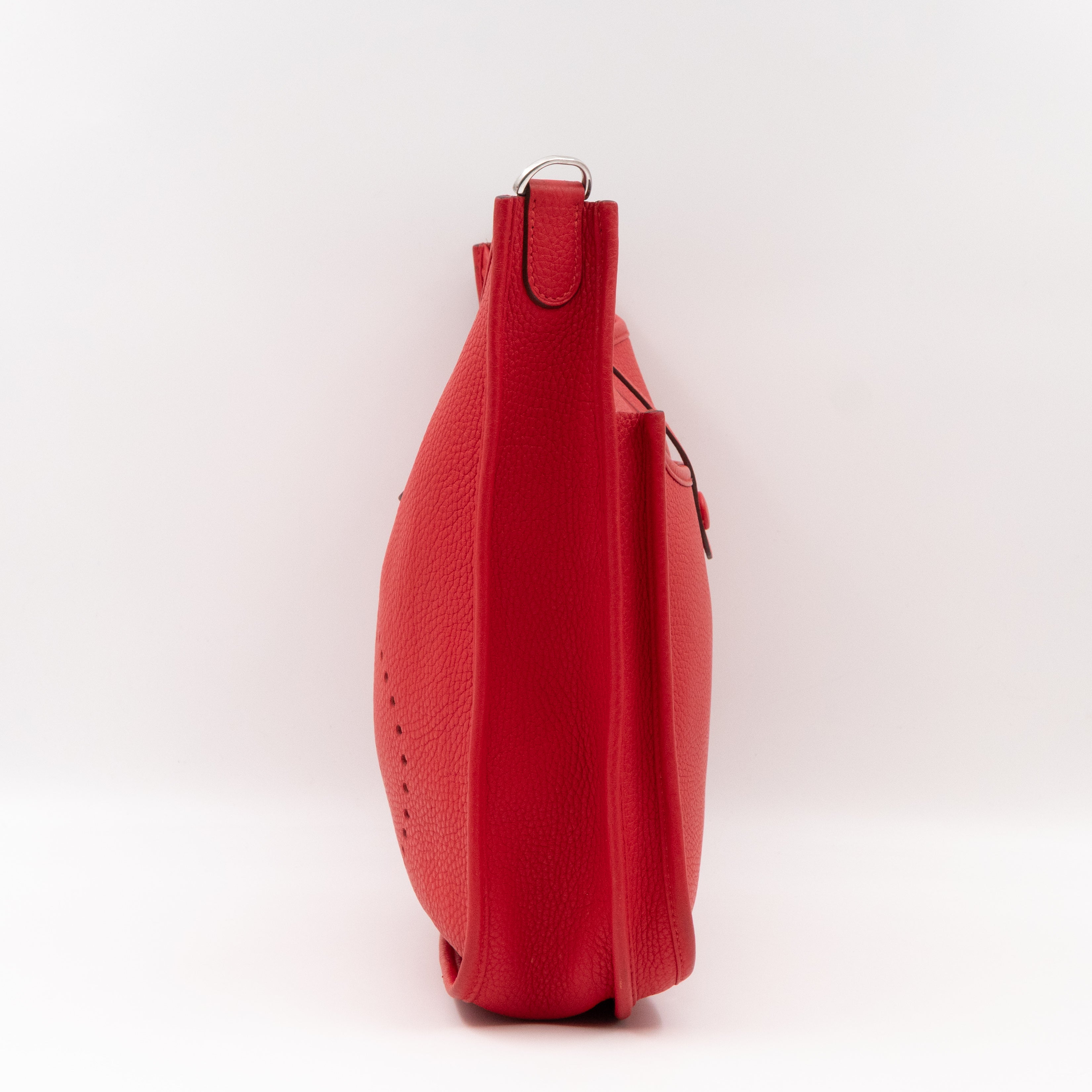 Evelyne III 29 Rouge Tomate Leather Two-Tone Strap