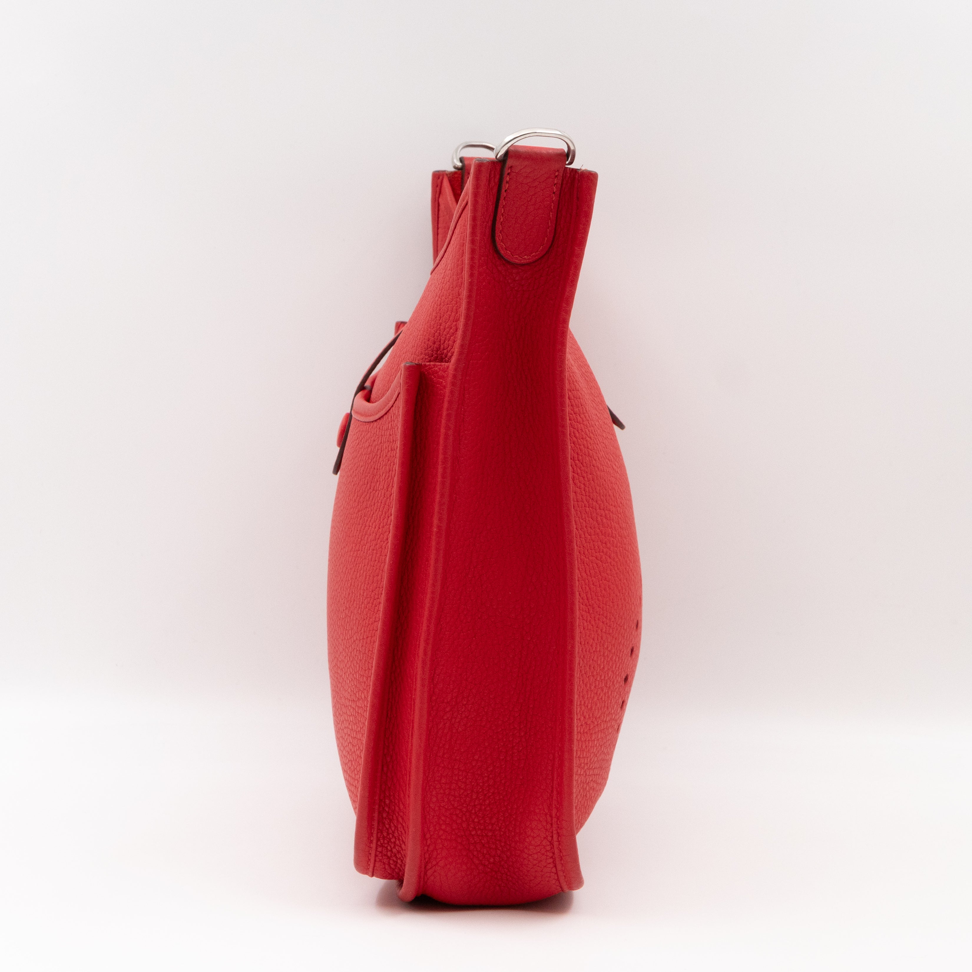 Evelyne III 29 Rouge Tomate Leather Two-Tone Strap