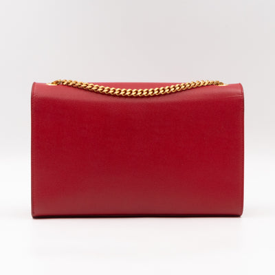 Kate Medium Red Grained Leather