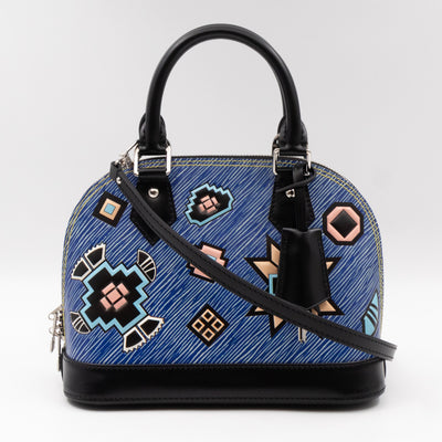 Alma BB Blue Azteque Epi Leather