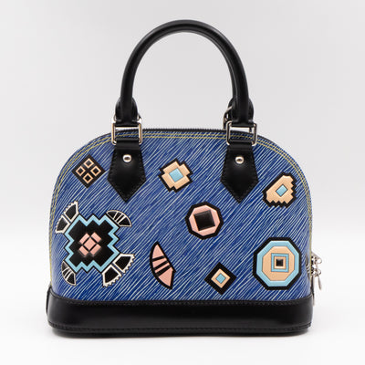 Alma BB Blue Azteque Epi Leather