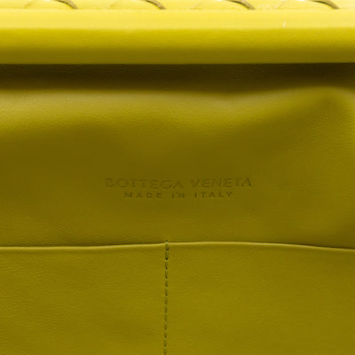 Clasp Document Case Kiwi Intrecciato Leather