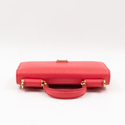 Sicily Von Belt Bag with Crystal Chain Pink Leather
