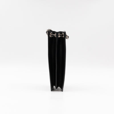 CC Phone Holder Crossbody Bag Black Patent Leather
