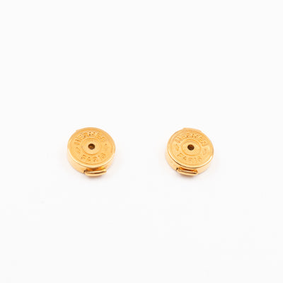 Pop H Earrings Red & Gold