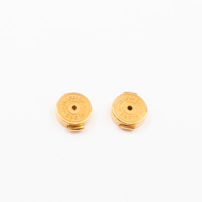 Pop H Earrings Red & Gold