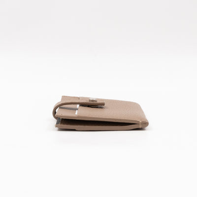 Sac de Jour Card Holder Beige Leather