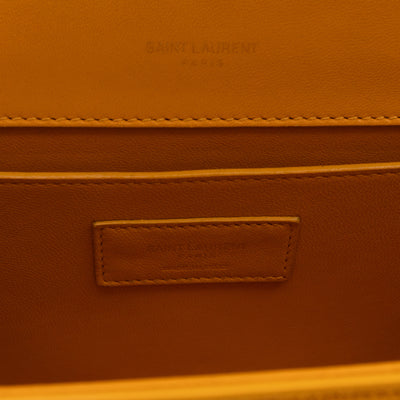 Kate Tassel Medium Yellow Suede Leather Gold