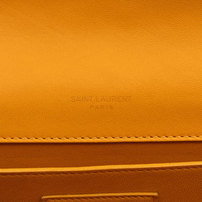 Kate Tassel Medium Yellow Suede Leather Gold