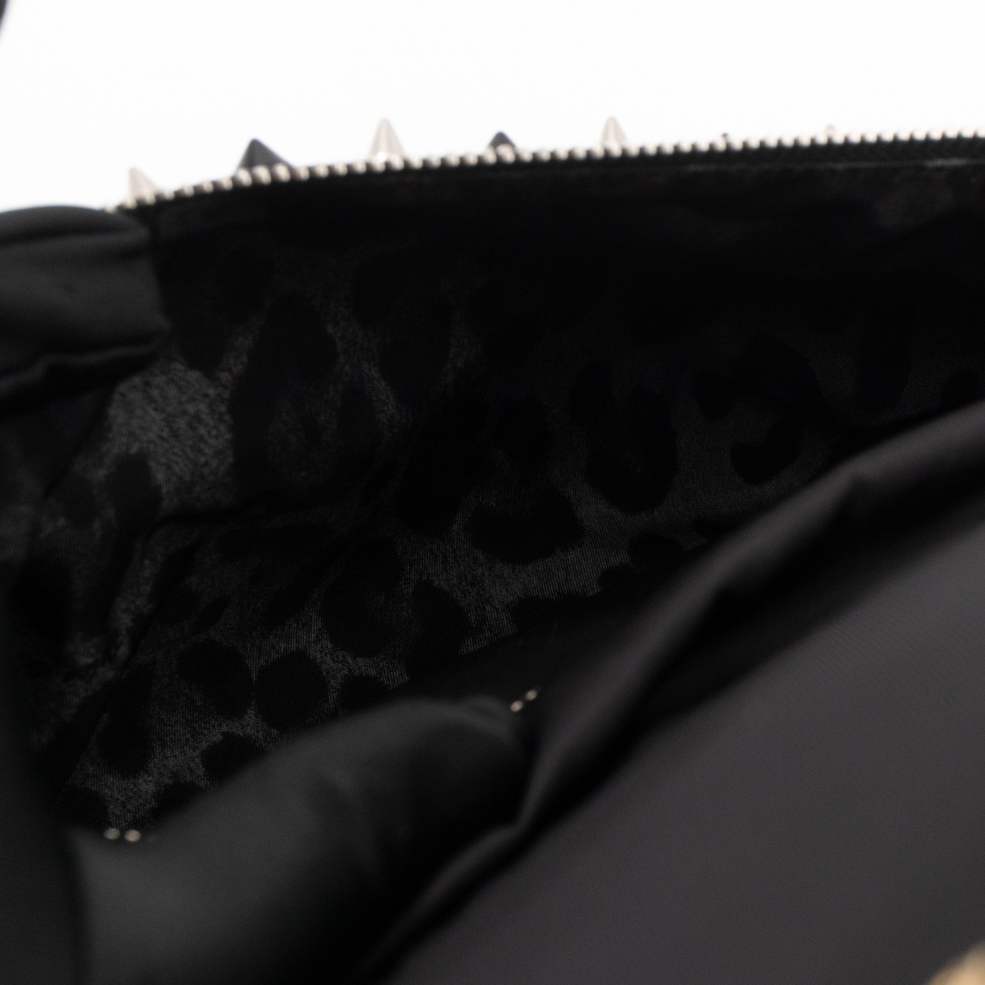 Vulcano Backpack Studs & Pins Black Nylon