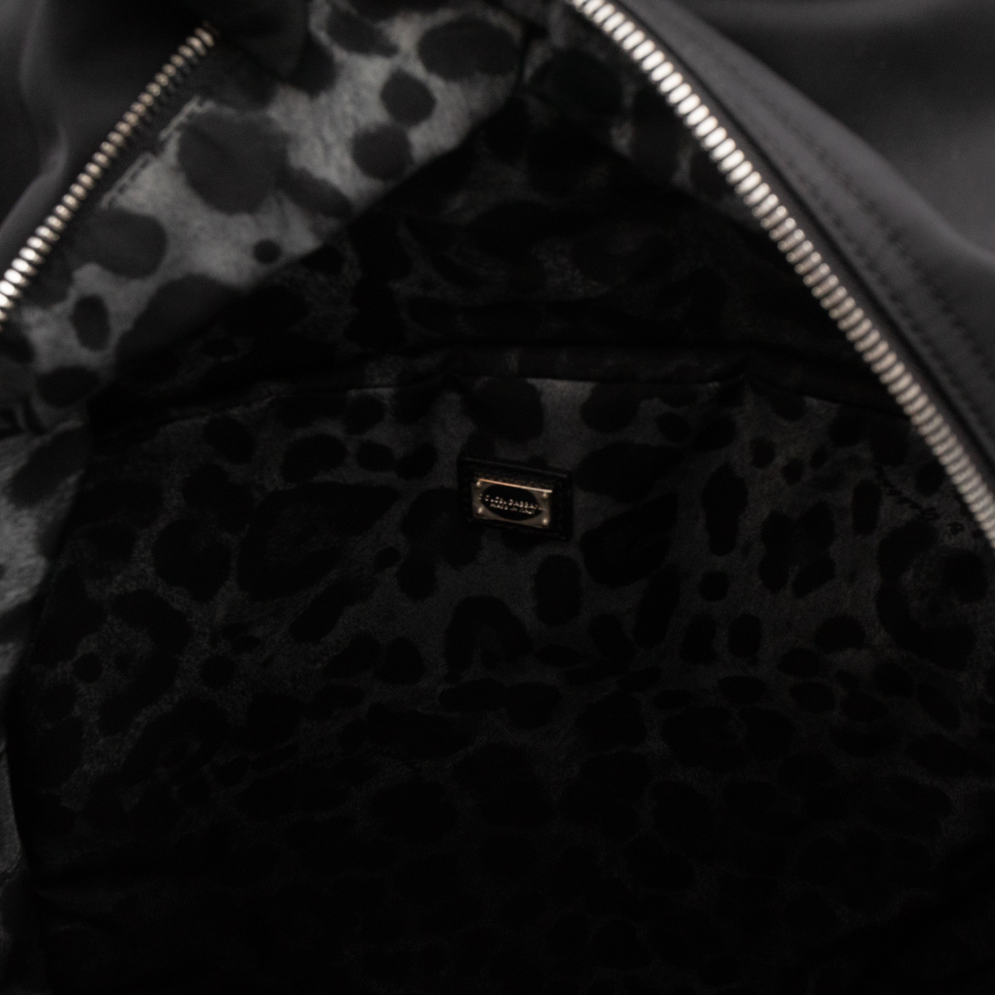 Vulcano Backpack Studs & Pins Black Nylon