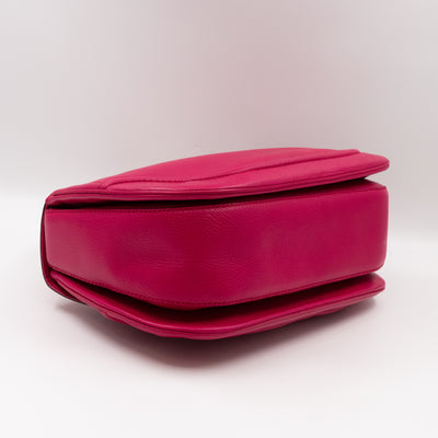 New Bamboo Large Top Handle Bag Pink Leather