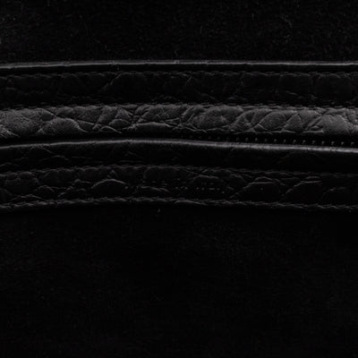 Phantom Medium Luggage Black Croc Embossed Leather