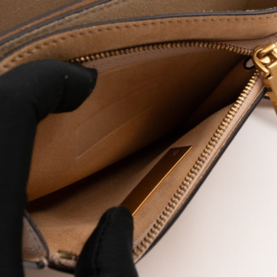 GV3 Small Crossbody Bag Beige Leather