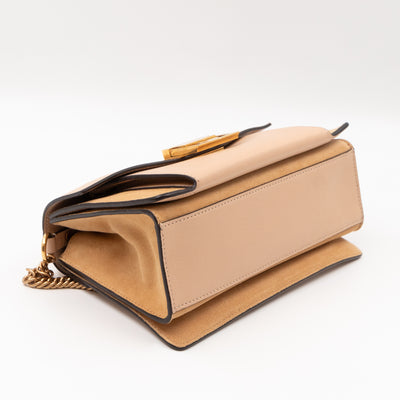 GV3 Small Crossbody Bag Beige Leather