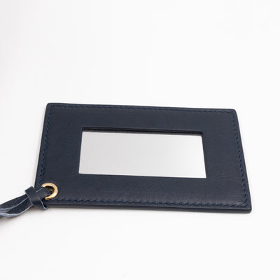 Giant Town Navy Blue Leather Gold
