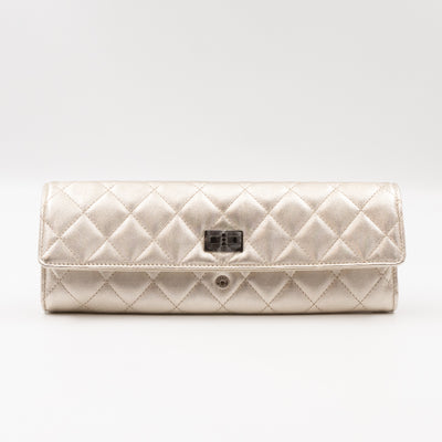 2.55 Jewelry Case Clutch Silver