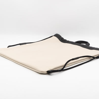Coco Capitan Logo Drawstring Backpack White Leather