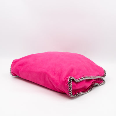 Falabella Fold Over Tote Pink Silver