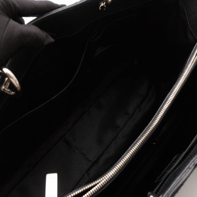 GST XL Grand Shopping Tote Black Caviar Silver