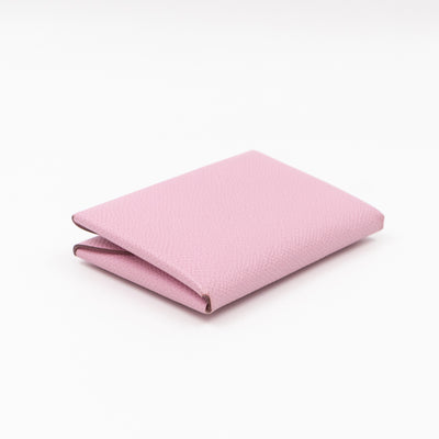 Calvi Duo Card Holder Mauve Sylvestre Leather
