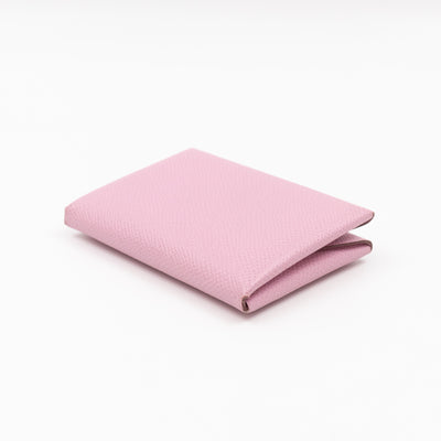Calvi Duo Card Holder Mauve Sylvestre Leather