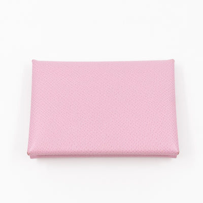 Calvi Duo Card Holder Mauve Sylvestre Leather